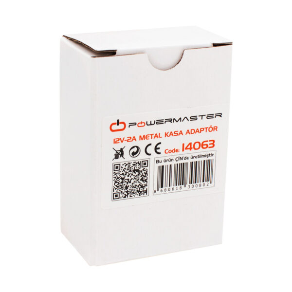 12 VOLT - 2 AMPER - 24 WATT METAL KASA ADAPTÖR (K0) - Görsel 3