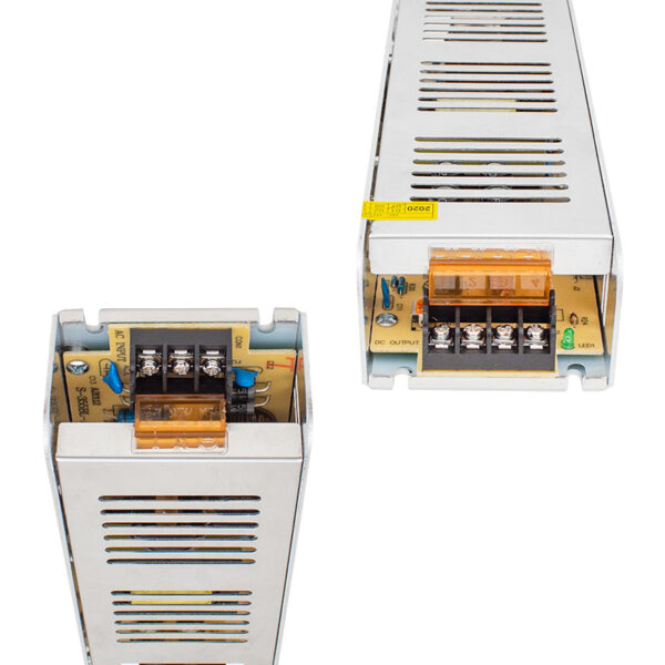 12 VOLT - 30 AMPER SLIM METAL KASA ADAPTÖR (225*68*40) (K0) - Görsel 2