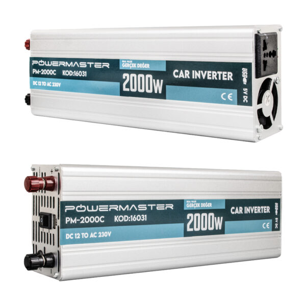 12 VOLT - 2000 WATT ŞARJLI INVERTER (K0) - Görsel 2