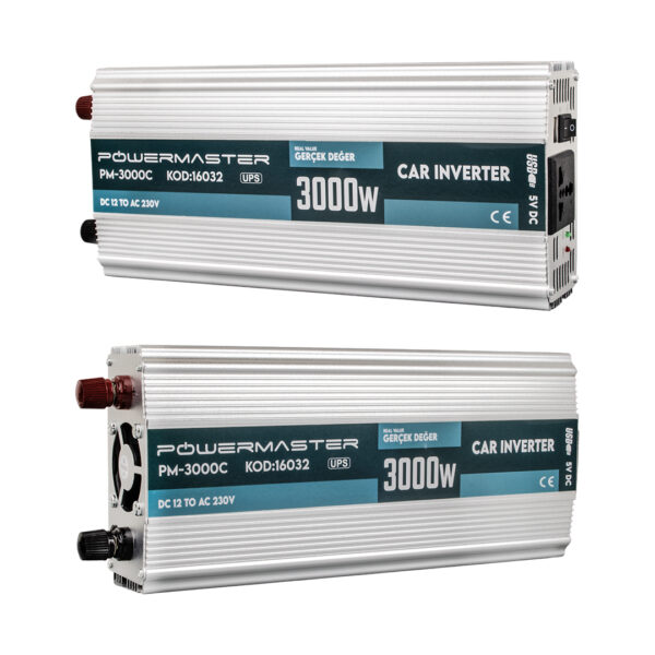12 VOLT - 3000 WATT ŞARJLI INVERTER (K0) - Görsel 2