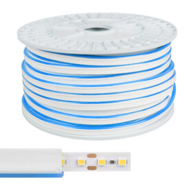 12 VOLT 6X12MM BUZ MAVİ NEON LED 50 METRE (K0)