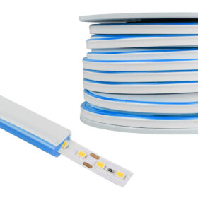 12 VOLT 6X12MM BUZ MAVİ NEON LED 50 METRE (K0)