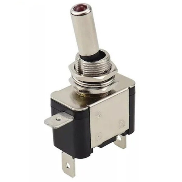 12 VOLT DC 20 AMPER TOGGLE SWİTCH ON-OFF IŞIKLI (IC-151A) (K0) - Görsel 2