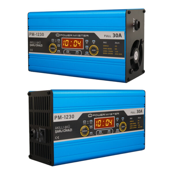 12 VOLT MAX 30 AMPER LCD EKRANLI AKÜ ŞARJ CİHAZI (K0) - Görsel 2