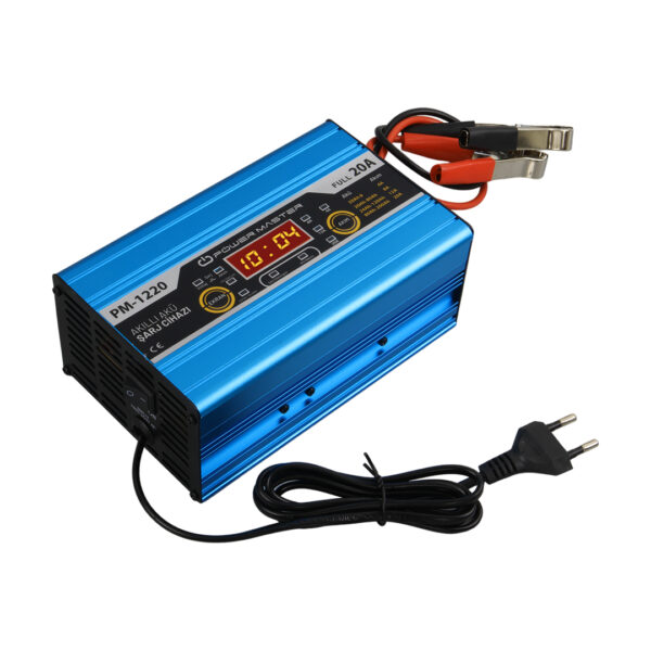 12 VOLT MAX 20 AMPER LCD EKRANLI AKÜ ŞARJ CİHAZI (K0) - Görsel 3