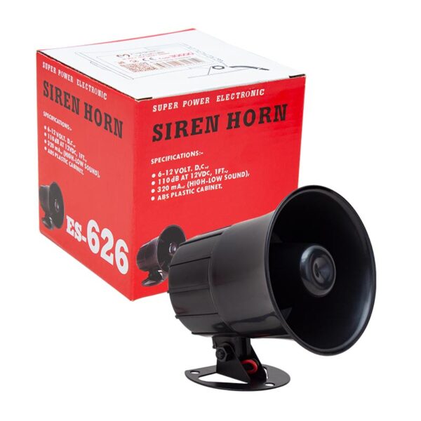 12 VOLT TEK SESLİ SİREN HORN HOPARLÖR (K0) - Görsel 3