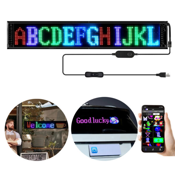 12X98CM KAYAN YAZI LED TABELA (K0)