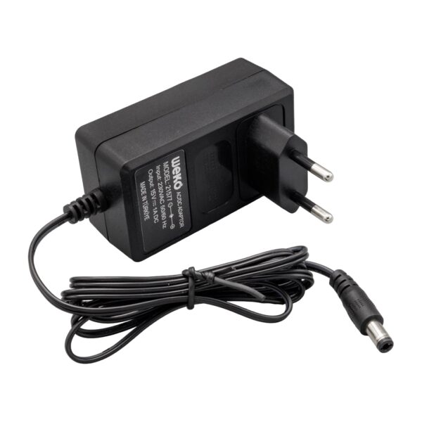15 VOLT - 1 AMPER - 15 WATT 5.5*2.5 UÇLU YERLİ ÜRETİM PRİZ TİPİ ADAPTÖR (K0) - Görsel 3