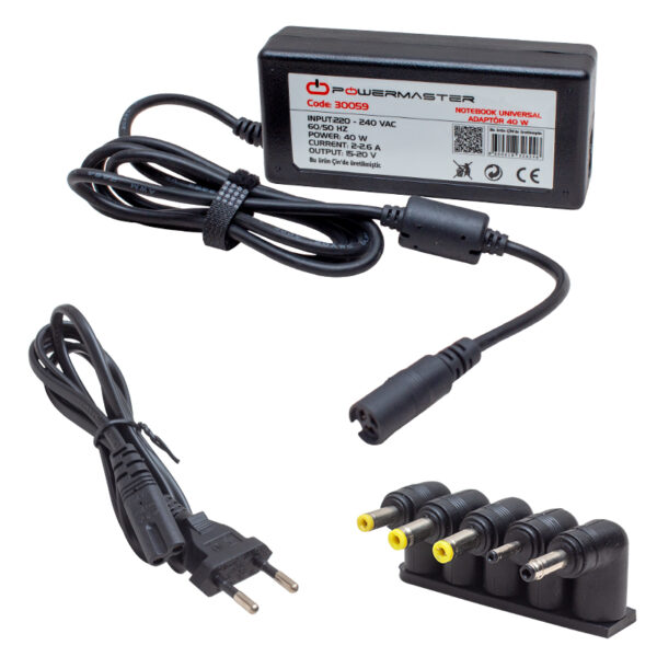 15 VOLT - 20 VOLT ARASI 40 WATT UNIVERSAL NOTEBOOK ADAPTÖRÜ (K0)