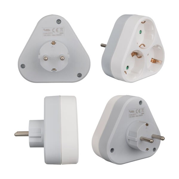 16 AMPER 3500 WATT 3LÜ GOLYAT PRİZ (K0) - Görsel 2