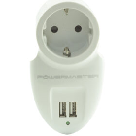 16A-3500W ÇİFT USBLİ TEKLİ AKIM KORUMALI PRİZ ( 79 X 155 MM) (K0)
