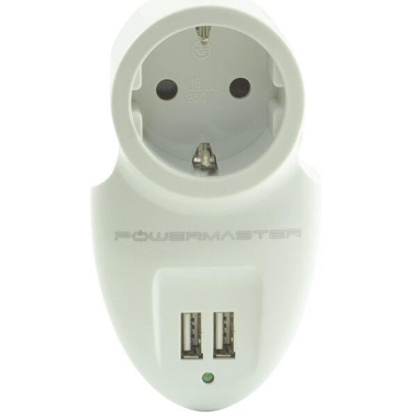 16A-3500W ÇİFT USBLİ TEKLİ AKIM KORUMALI PRİZ ( 79 X 155 MM) (K0)