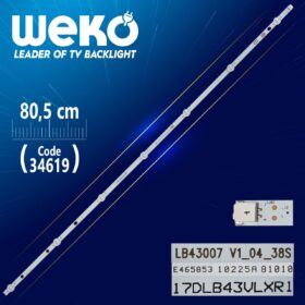 17DLB43VLXR1 -B- LB43007 V1_04_38S - 80.5 CM 7 LEDLİ - (WK-403) (K0)