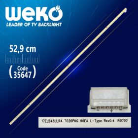 17ELB48ULR4 7020PKG 66EA L-TYPE REV0.4 - 52.9 CM 66 LEDLİ - (WK-1133) (K0)