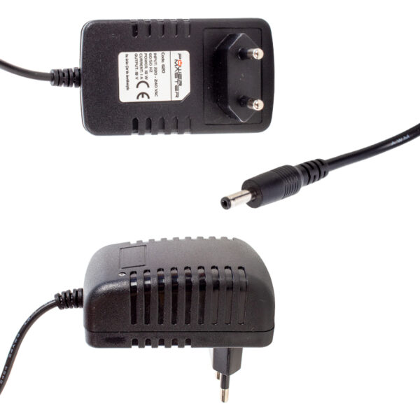 18 VOLT - 1 AMPER 3.5*1.35 UÇLU PLASTİK KASA PRİZ TİPİ ADAPTÖR (K0) - Görsel 2