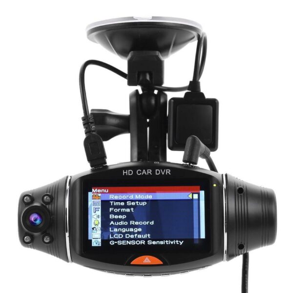2.7 TFT EKRAN ÇİFT KAMERALI GPS MODÜLLÜ HD ARAÇ KAMERASI DVR (32GB DESTEKLİ) (K0) - Görsel 4