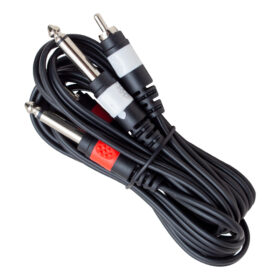 2 RCA + 2  MONO GİTAR JACK 3 METRE ARA KABLO (K0)