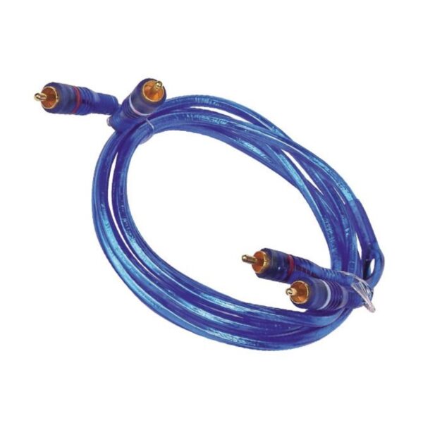 2 RCA + 2 RCA 1.8 METRE MAVİ ŞEFFAF KABLO (K0)