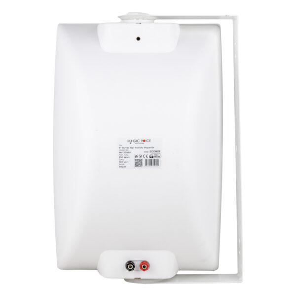 20 CM 100 VOLT - 250 WATT 8 İKİ YOLLU TRAFOLU BEYAZ HOPARLÖR (DH 8ATW) (K0) - Görsel 3