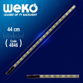 20 UNİVERSAL MONİTÖR E-LED 75 LEDLİ (2835) 440MM 12V ÇİFT LED+SÜRÜCÜ+KABLO TAKIM (K0)