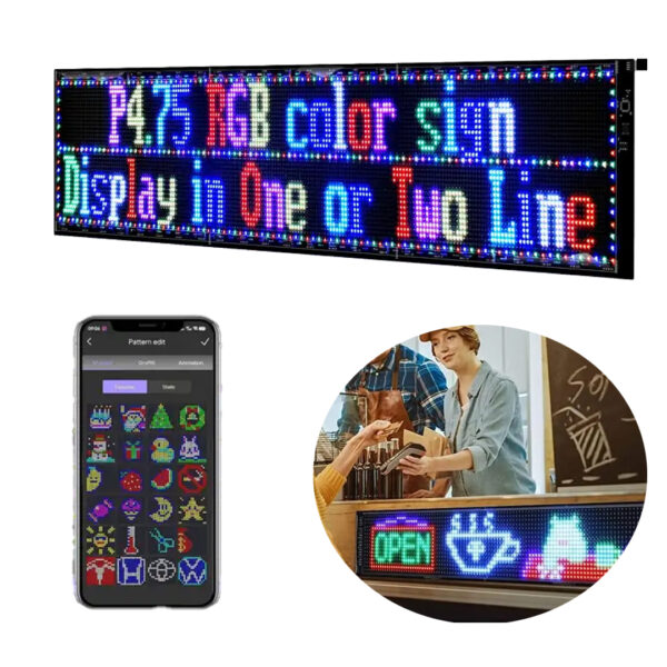 20X98CM KAYAN YAZI LED TABELA (K0)
