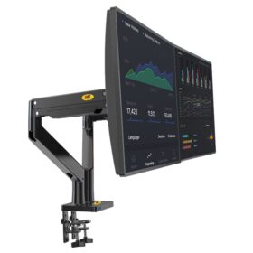 22-32 AMORTİSÖRLÜ STAND ÇİFT KOL LCD / LED MONİTÖR TUTUCU STAND ASKI APARATI (K0)