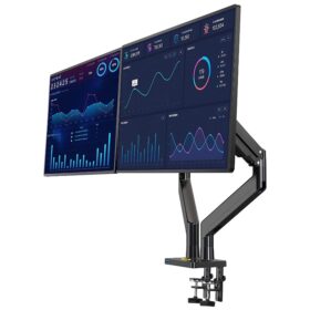 22-32 AMORTİSÖRLÜ STAND ÇİFT KOL LCD / LED MONİTÖR TUTUCU STAND ASKI APARATI (K0)