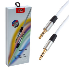 3.5 MM 1.2 METRE ERKEK/ERKEK BEYAZ STEREO AUX KABLO (K0)