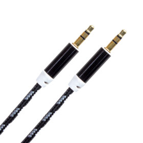 3.5 MM ERKEK/ERKEK RENKLİ ÖRGÜLÜ STEREO AUX 1 METRE KABLO POŞETLİ (K0)
