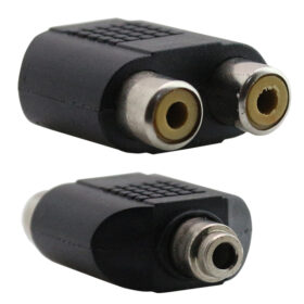 3.5 MM STEREO DİŞİ / 2 RCA DİŞİ ÇEVİRİCİ JACK (K0)