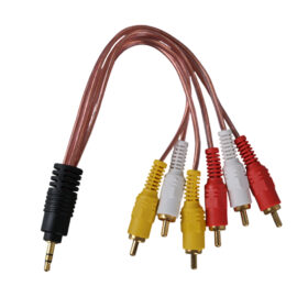3.5 MM STEREO ERKEK / 6 RCA ERKEK 5+1 KABLO (K0)