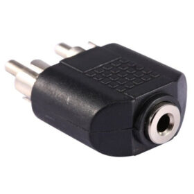 3.5 MM STEREO DİŞİ / 2 RCA ERKEK ÇEVİRİCİ JACK (K0)
