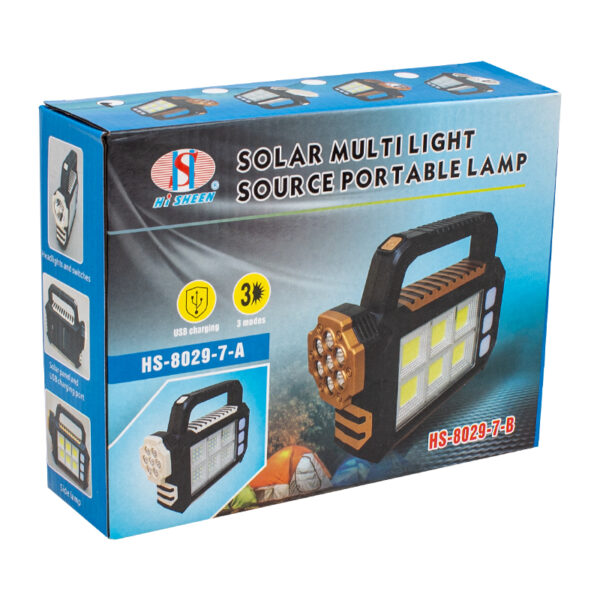 3 ÇALIŞMA MODLU 6 COB LEDLİ TAŞINABİLİR SOLAR LAMBA (K0) - Görsel 3