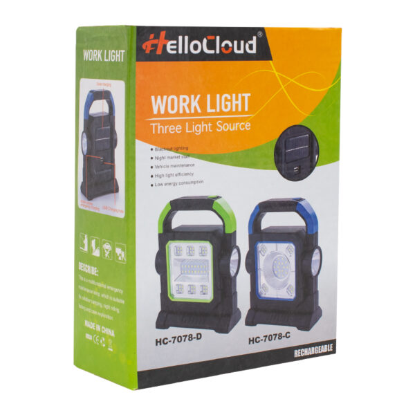 3 ÇALIŞMA MODLU COB LEDLİ SOLAR TAŞINABİLİR ŞARJLI SOLAR LAMBA (K0) - Görsel 3