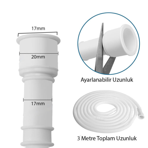 3 METRE KLİMA DRENAJ GİDER BORUSU (K0) - Görsel 3