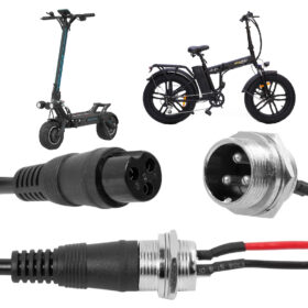 3 PİNLİ GİNGER ELEKTRİKLİ BİSİKLET - MOTOSİKLET - ARAÇ AKÜ ŞARJ KONNEKTÖRÜ (K0)