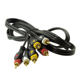 3 RCA + 3 RCA 1.5 METRE KABLO  POŞETLİ (K0)