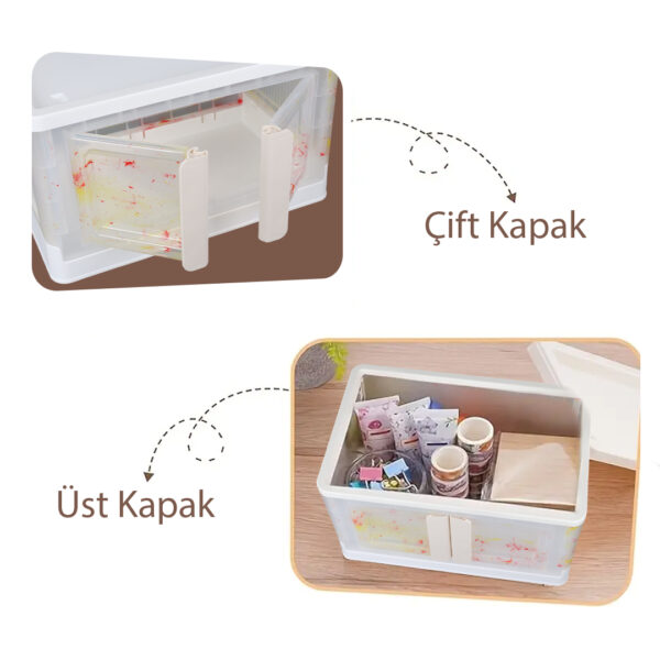 31X49X30CM 32L KATLANABİLİR SAKLAMA KUTUSU (K0) - Görsel 4