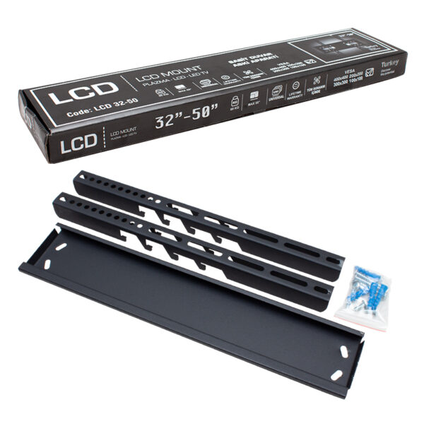 32 - 50 SABİT LCD DUVAR ASKI APARATI (VESA:400X400) (K0) - Görsel 3