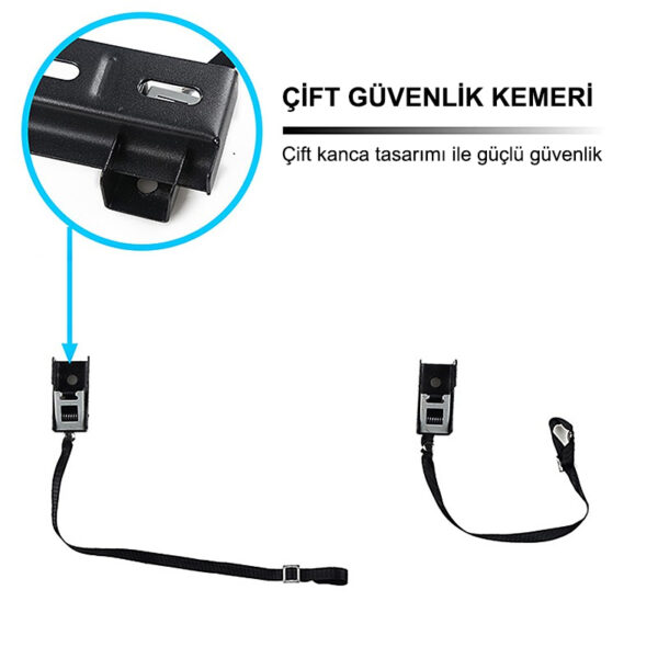 32-80 GÜVENLİK KEMERLİ LCD-LED TV DUVAR ASKI APARATI (K0) - Görsel 3