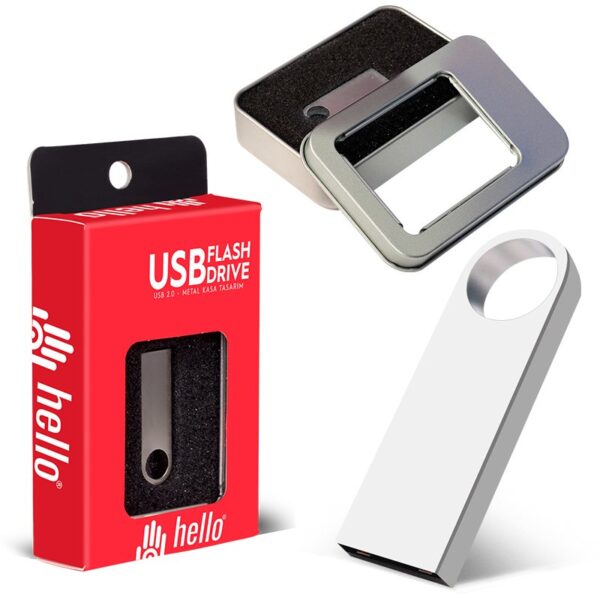 32 GB METAL USB FLASH BELLEK METAL KUTULU (K0) - Görsel 4