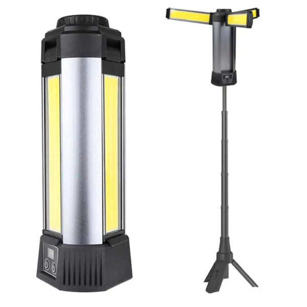 35 WATT USB - TYPE-C GİRİŞLİ P50 VE COB LEDLİ 3 KANATLI KOLLU ÇALIŞMA LAMBASI (K0) - Görsel 5