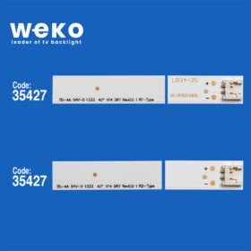 35166X2 69X2 35427X2 28X242 V14 DRT REV0.0 1 84,1 CM BİRLEŞTİRİLMİŞ LED KODU 4 ADET LED BAR (K0)
