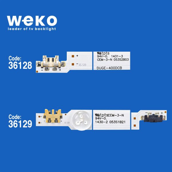 36128X6 36129X6 DUGE-400DC 12 ADET LED BAR (K0) - Görsel 2