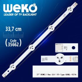 37 ROW2.1 REV 0.9 1 R1-TYPE 6916L-1137A - 33.7 CM 4 LEDLİ - (WK-1141) (K0)