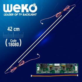 37 UNİVERSAL E-LED 48 LEDLİ (7020) 420MM 360-450MA 48-51V ÇİFT LED+SÜRÜCÜ+KABLO TAKIM (WK-1367) (K0)