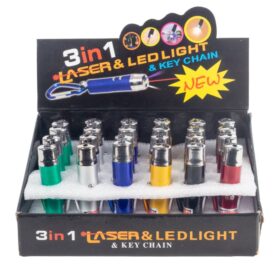 3IN1 KIRMIZI LASER POINT - PARA KONTROL VE EL FENERİ (K0)