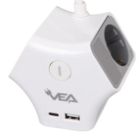 3LÜ USB+ TYPE-C GİRİŞLİ ANAHTARLI 1.5 METRE GRUP PRİZ VE-G903YC (K0)