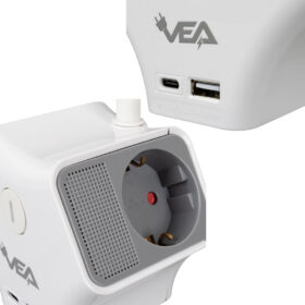 3LÜ USB+ TYPE-C GİRİŞLİ ANAHTARLI 1.5 METRE GRUP PRİZ VE-G903YC (K0)