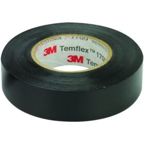 3M TEMFLEX 1300E PVC İZOLE BANT SİYAH 10LUK PAKET 0.13MM X 19MM X 0.13MM (K0)